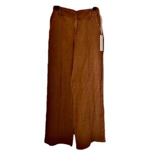 Young Fabulous & Broke YFB Ryker Pant Hi Rise Wide Leg Rust Color NWT $172